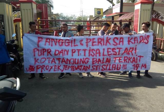 GAM Bawa Dugaan Korupsi Dinas PUPR Kota Tanjungbalai ke Polda Sumut