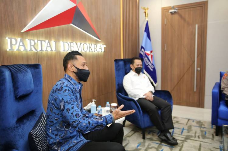 AHY Terima Kunjungan Calon Kapolri Komjen Sigit