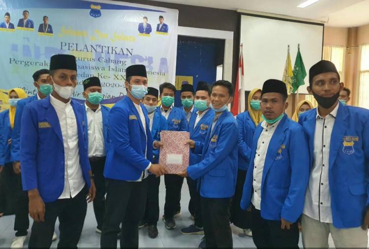 Dilantik, Ini Pesan Politik Rahmat Ritonga Ketua PMII Medan