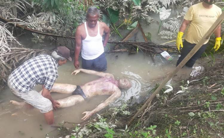 Mayat Berkolor Hitam Gemparkan Warga Langkat