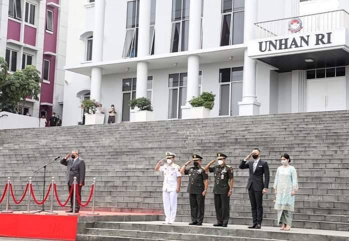 Hadir Pengukuhan Profesor Kehormatan Dokter Terawan, AHY Nostalgia di Kampus Unhan