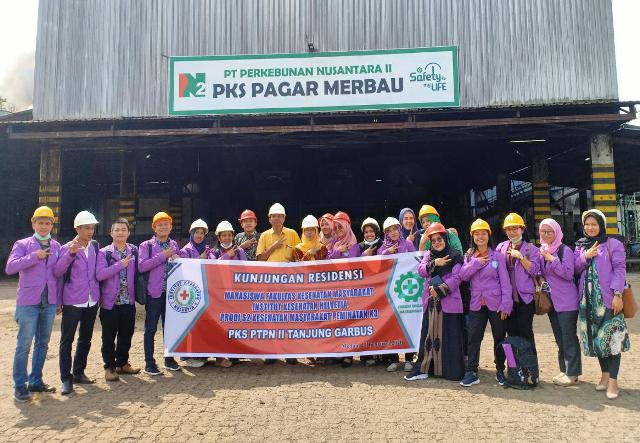 Mahasiswa S2 Institut Kesehatan Helvetia Residensi ke PTPN2 PKS Pagar Marbau