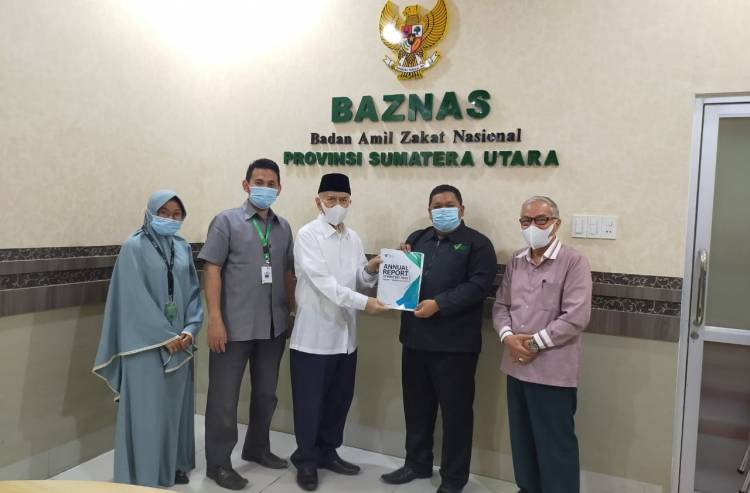 DDW Serahkan Laporan Tahunan ke Baznas Sumut