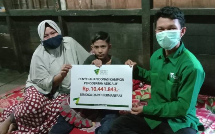 DDW Salurkan Bantuan Pengobatan Alif Penderita Usus Buntu Meletus