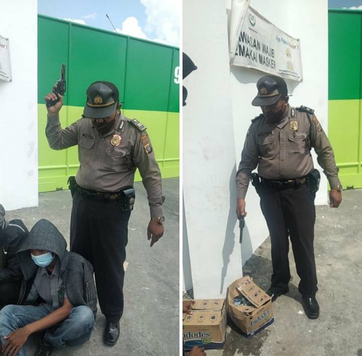 FSPMI Protes Aksi "Koboy" Polisi Acungkan Pistol Bubarkan Buruh di Hamparan Perak