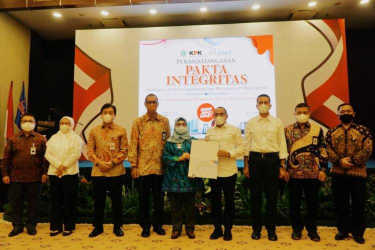 Bank Sumut Teken Fakta Integritas KPK Awasi Masalah Kredit
