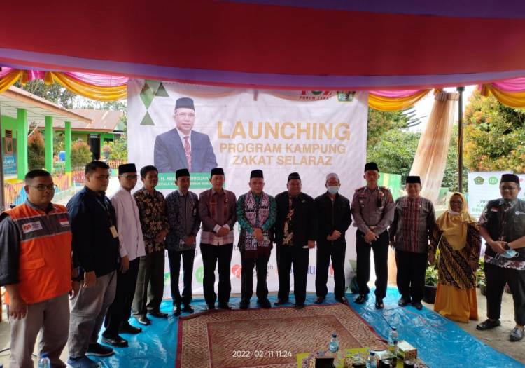 Kakanwil Kemenagsu Resmikan Kampung Zakat Selaraz di Kabupaten Humbahas