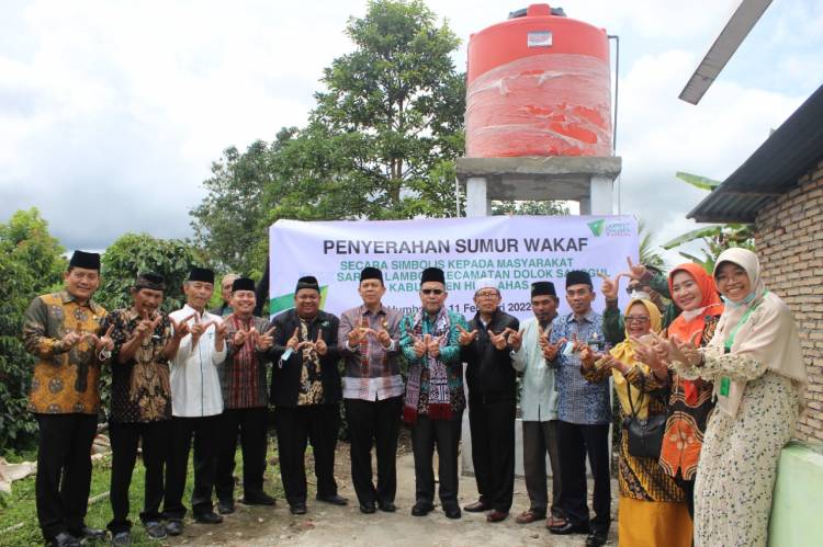 Wakaf Sumur DDW di Humbahas Akhirnya Diresmikan Kakanwil Kemenagsu