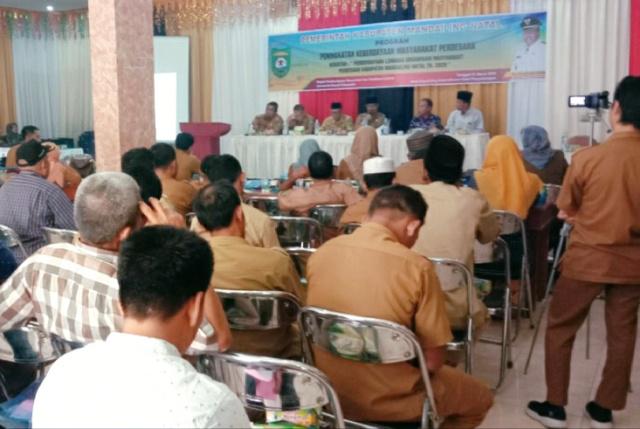 Seluruh Perangkat Desa & Lurah Pemkab Madina Ikuti Sosialisasi Tata Kelola Pemerintah