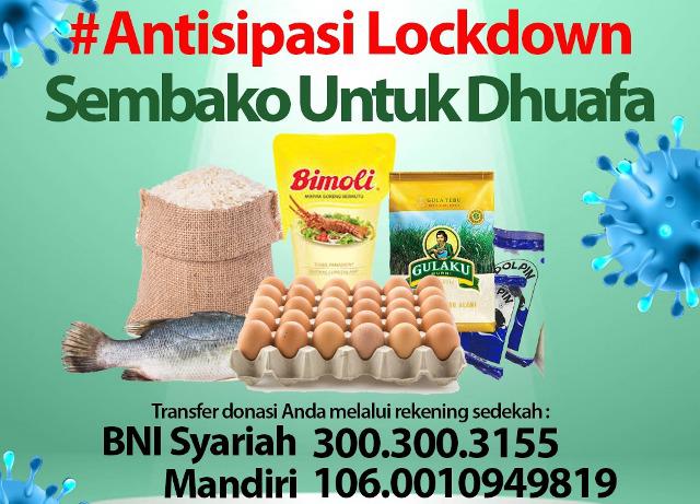 DDW Galang Donasi Sembako Untuk Antisipasi Lockdown Covid-19