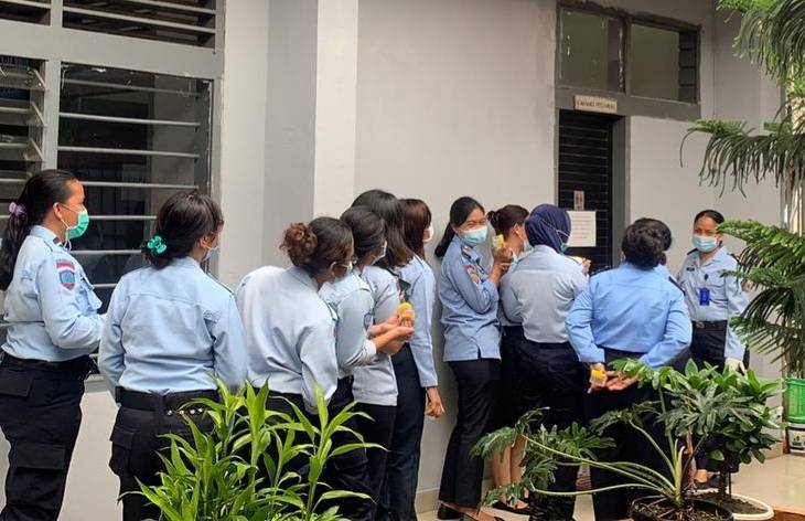Seluruh Pegawai Rutan Perempuan Kelas IIA Medan Tes Urine
