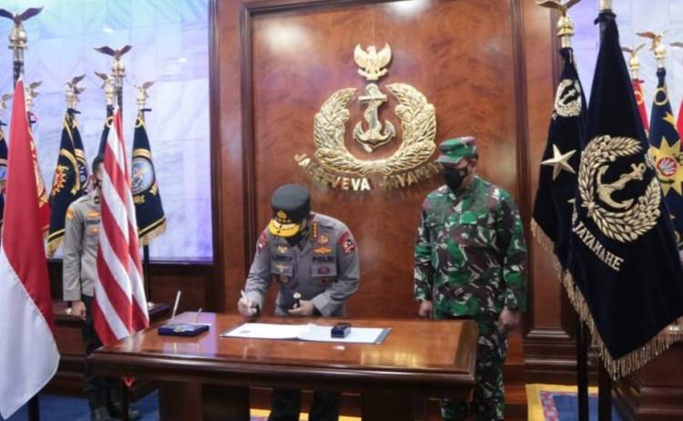 Berantas Mafia Narkoba, Kapolri dan KSAL Sepakat Kerjasama Keamanan Laut