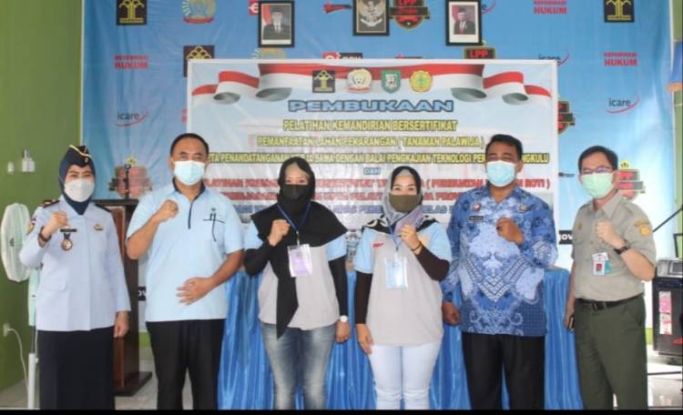 Lapas Perempuan Bengkulu Kerjasama Dengan UPT BLK Selama 12 Hari