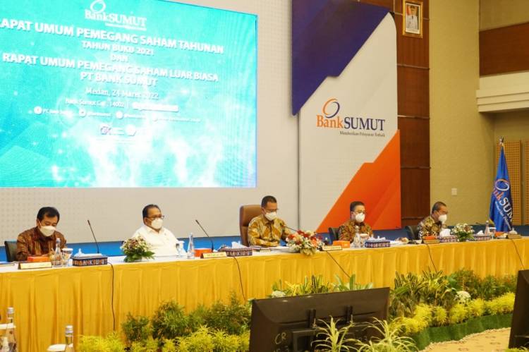 RUPS: Bank Sumut Raup Laba Rp 613,5 Miliar dan Bagi Dividen Rp 582,8 Miliar