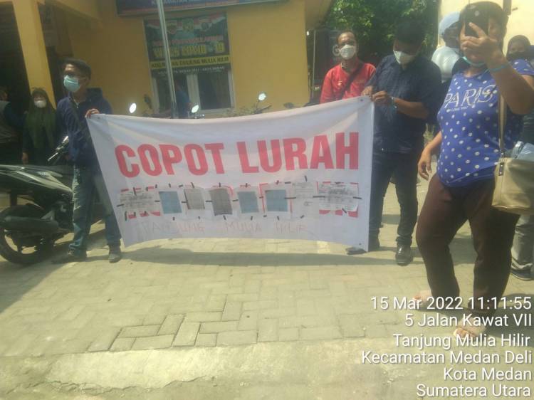 Demo Kisruh Kepling 18, Warga Desak Copot Lurah THL dan Camat Medan Deli 