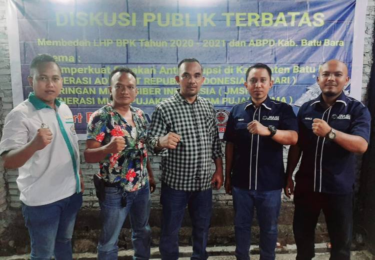 Ada KPK di Batubara, 5 Komunitas Berkolaborasi Gerakan Anti Korupsi