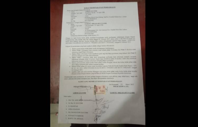 Damai Depan Polisi, Pendeta Liber Gultom Tetap Diproses Hukum