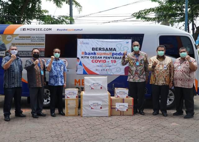 Buka Rekening Donasi, 4 Rumah Sakit Rujukan Covid-19 Dapat Bantuan APD dari Bank Sumut