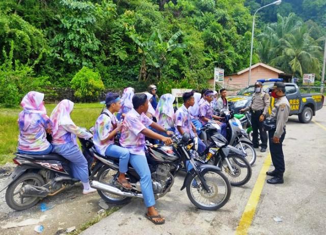 Konvoi dari Tobasa, Puluhan Pelajar Ditangkap di Asahan Saat Wabah Corona