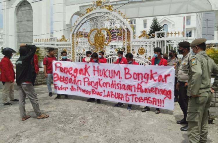 Jaring Mahali Demo Lelang Proyek Dinas PU Sumut, Minta Penegak Hukum Proses Adanya Dugaan KKN