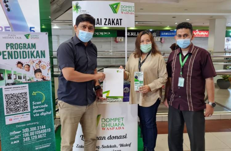 Permudah Tunaikan Zakat, DDW dan Plaza Medan Fair Buka Gerai Zakat