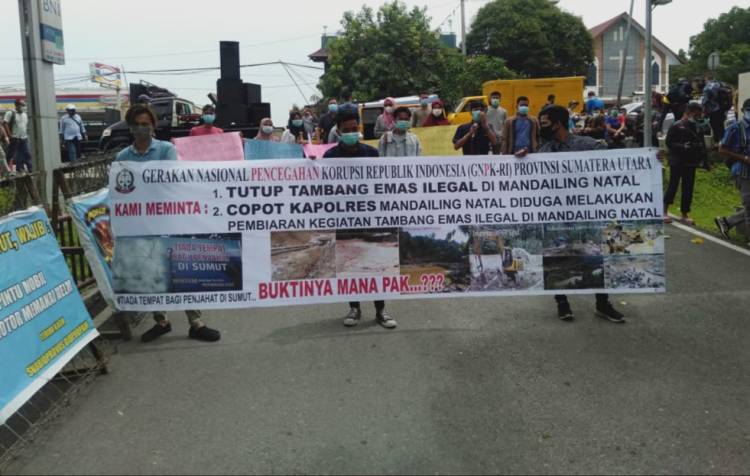 GNPK RI Tantang Irjen Panca Tindak Pengusaha Tambang Emas Ilegal di Madina