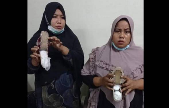 2 Wanita Aceh Penumpang Lion Air Ditangkap Bawa Sabu 1,3 Kg