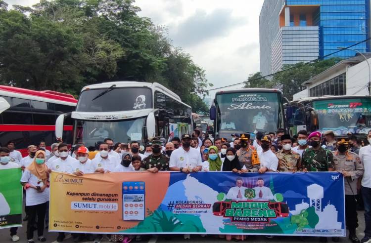 Bank Sumut Dukung Pemko Medan Sediakan Fasilitas Mudik Gratis Bareng
