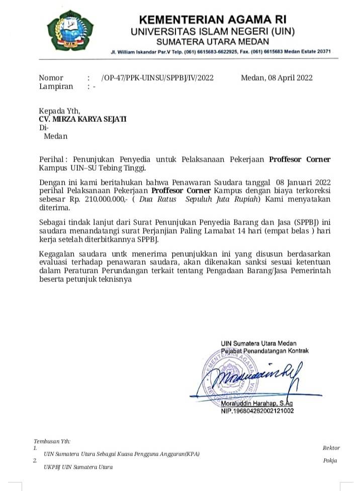 SPPBJ Palsu Beredar, Rozi Albanjari Minta Polda Sumut Bongkar Mafia Proyek UINSU