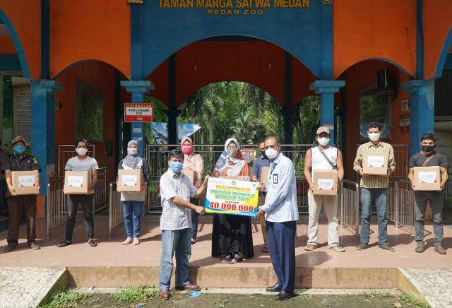 Bank Sumut Bantu Rp 40 Juta ke PD Pembangunan Untuk Pangan Hewan Medan Zoo