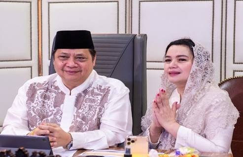 Acara Halalbihalal Virtual: Airlangga Berpesan Jaga Aturan Kesehatan