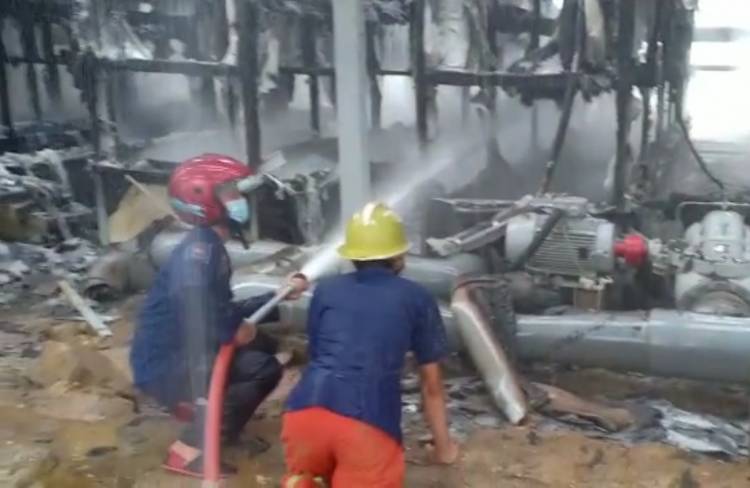 Konstruksi Pembangkit Panas Bumi di Puncak Sorik Marapi Mandailing Natal Terbakar