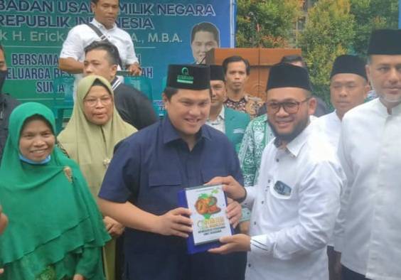 Erick Thohir Diterima Kunjungi Alwashliyah Ormas Islam Terbesar di Sumut