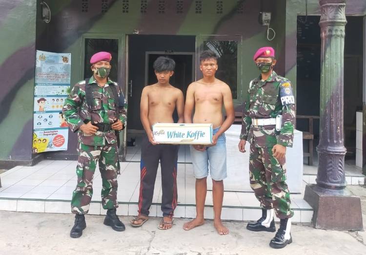 Anggota TNI Marinir Gagalkan Aksi "Bajing Loncat' di Jalinsum Kabupaten Langkat