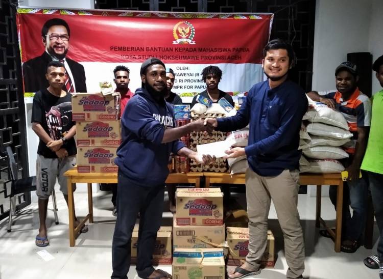 Bertahan Hidup di Aceh, Mahasiswa Papua Dapat Bantuan dari Senator Yorrys Raweyai