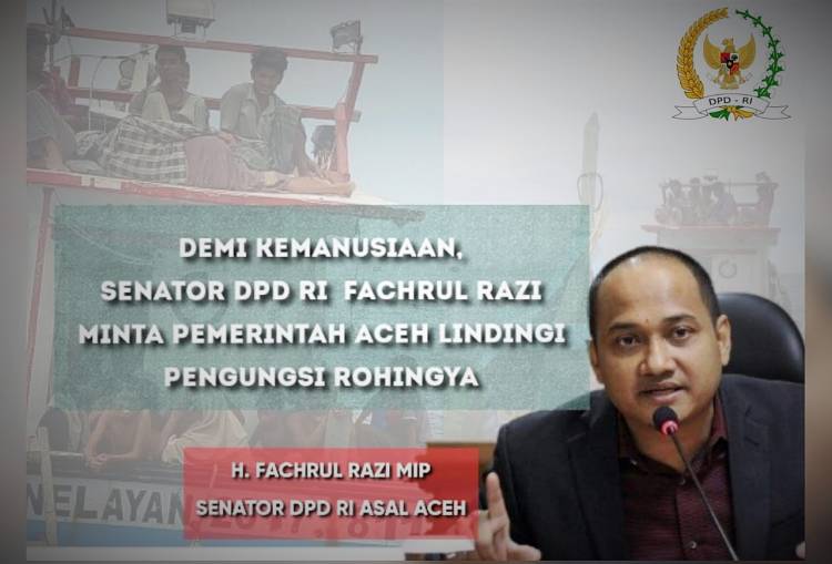 Demi Kemanusiaan, Senator Fachrul Razi Minta Pemerintah Aceh Lindungi Pengungsi Rohingya