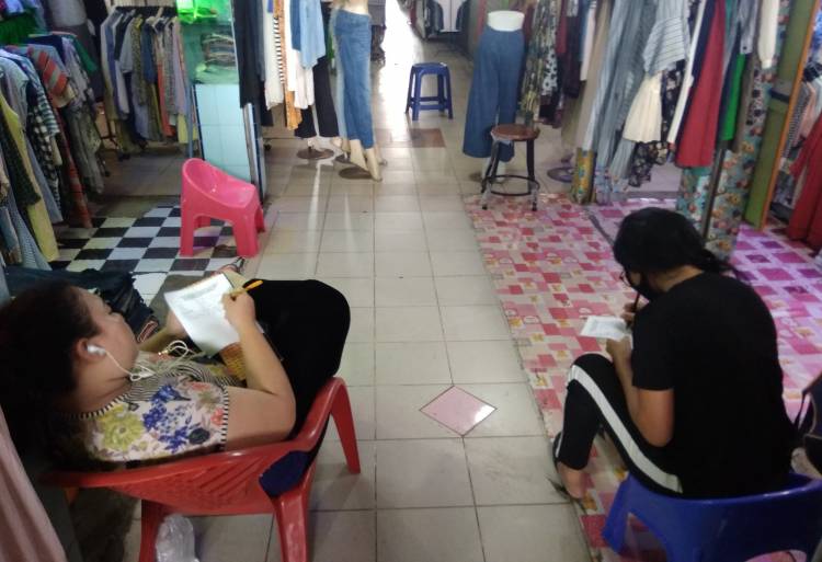  Pedagang Pakain Bekas Pasar Petisah Medan Ngeluh Akibat Pandemi Covid-19