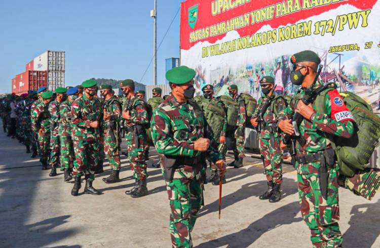 Danrem 172/PWY Apresiasi Pelaksanaan Satgas Pamrahwan Yonif PR 432/WSJ