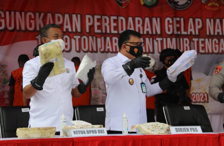 Ditjenpas Klaim Berkontribusi Gagalkan Peredaran 1.129 Ton Sabu Jaringan Timteng Nigeria