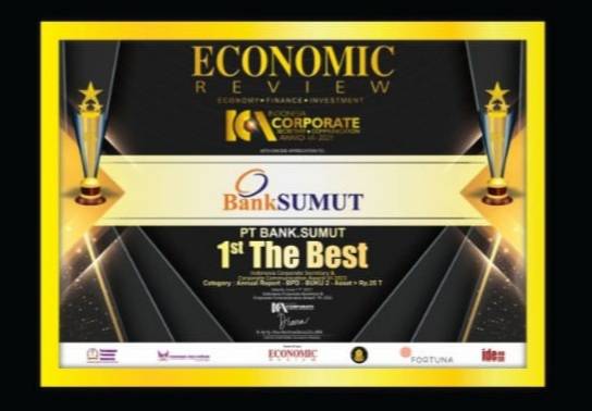 Corsec Bank Sumut Raih 1st The Best: Indonesia Corporate Secretary & Communication Award VI 2021