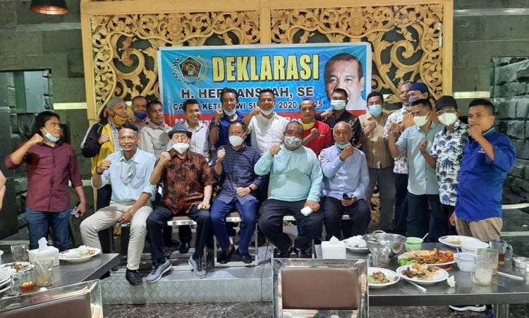 Dapat Dukungan Besar, Hermansjah "Besar Kepala" Deklarasi Ketua PWI di RM Wong Solo