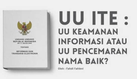 LSM Perintis Sarankan UU ITE Jadi Perdata