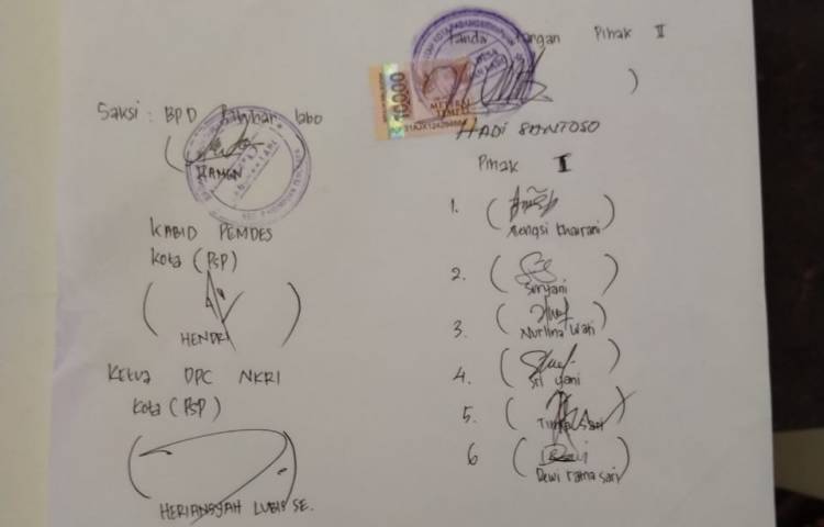 Kadis PMD dan Kepala Desa Labuhan Labo Bungkam Soal Perdamain di Pia Hotel Tapteng