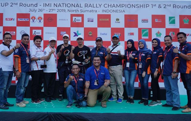 Tim Bank Sumut-BRM Motorsport Rally Sukses di Kejuaraan Nasional Reli 2019