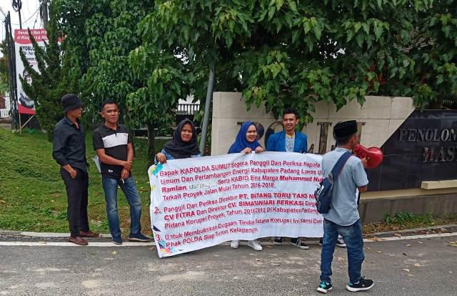 PPGMTH Minta Kapolda Sumut Usut Korupsi Jalan di Padang Lawas Utara