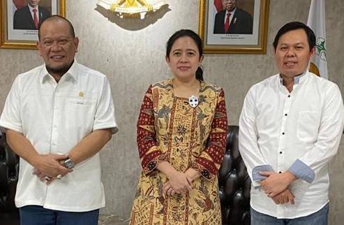 La Nyalla dan Sultan Bertemu dengan Puan Maharani