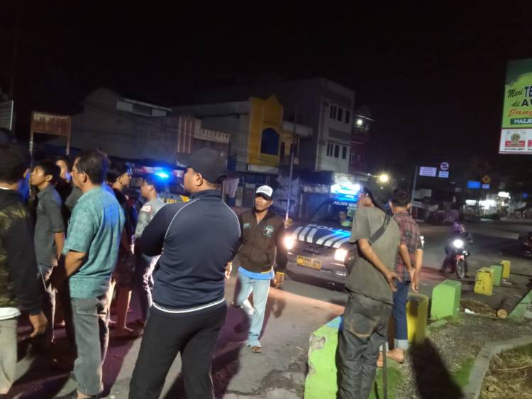 Tauran Jelang Subuh Depan Masjid Jembatan Sungai Denai, 1 Orang Diamankan