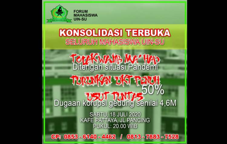 Konsolidasi Terbuka Dugaan Korupsi UINSU Tetap Dilaksanakan