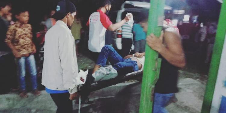 2 Karyawan PT. Asam Jawa Luka Parah Dibawa ke RS Nuraini Kota Pinang