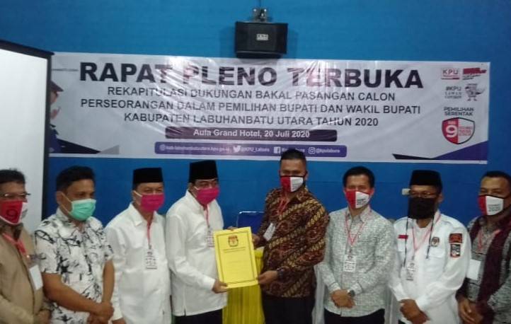 Paslon DiraSa KaLbU Kantongi Tiket Pilkada Labura 2020